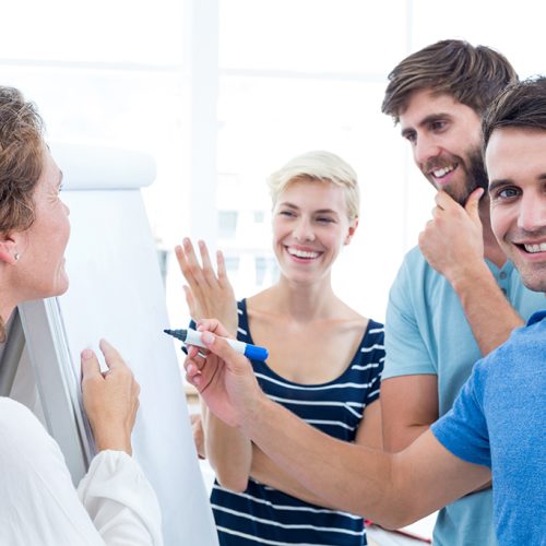 Creative business team in meeting at office